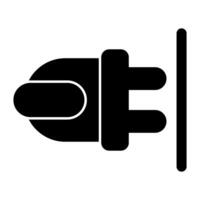 Plug-Vektor-Symbol vektor