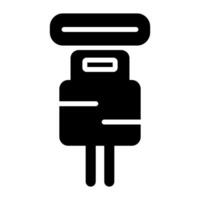 Plug-Vektor-Symbol vektor