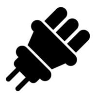 Plug-Vektor-Symbol vektor