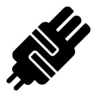 Plug-Vektor-Symbol vektor