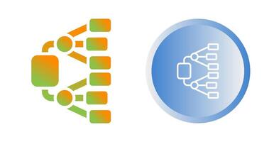 Netzwerk Diagramm Vektor Symbol