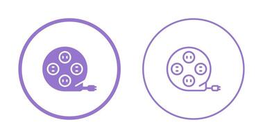 förlängning sladd vektor ikon