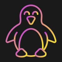 Pinguin-Vektor-Symbol vektor