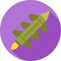missil raket vektor ikon