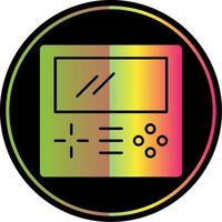 Game Boy glyf på grund av Färg ikon vektor