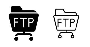 ftp Server Vektor Symbol