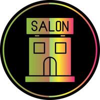 Salon Glyphe fällig Farbe Symbol vektor