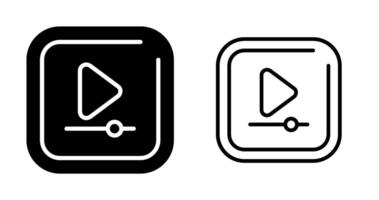 Video abspielen Platz Vektor Symbol