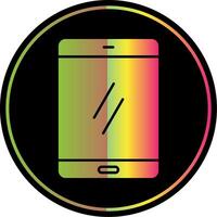 Smartphone Glyphe fällig Farbe Symbol vektor