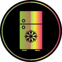 Kühlschrank Glyphe fällig Farbe Symbol vektor