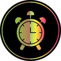 Uhr Glyphe fällig Farbe Symbol vektor