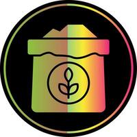 Weizen Mehl Glyphe fällig Farbe Symbol vektor