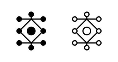 Netzwerk Analyse Vektor Symbol