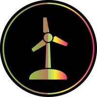 Turbine Glyphe fällig Farbe Symbol vektor