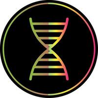 DNA Glyphe fällig Farbe Symbol vektor