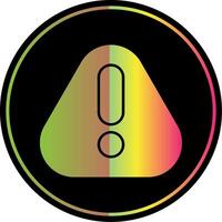 Error Glyphe fällig Farbe Symbol vektor