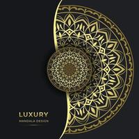 dekoratives luxuriöses dekoratives Mandala-Hintergrunddesign vektor