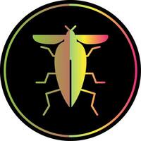 insekt glyf på grund av Färg ikon vektor