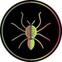 Spinne Glyphe fällig Farbe Symbol vektor