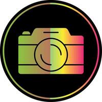 Kamera Glyphe fällig Farbe Symbol vektor