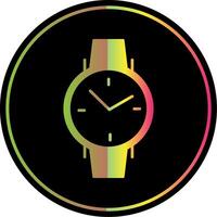 Armbanduhr Glyphe fällig Farbe Symbol vektor