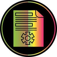 Projekt Verwaltung Glyphe fällig Farbe Symbol vektor
