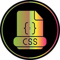 css glyf på grund av Färg ikon vektor