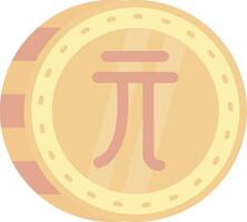 Neu Taiwan Dollar eben Licht Symbol vektor