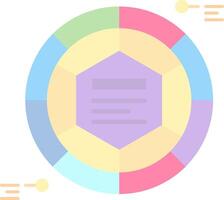 infographic element platt ljus ikon vektor