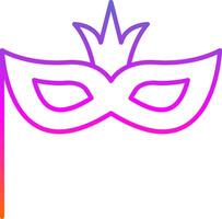 Karneval Maske Linie Gradient Symbol vektor