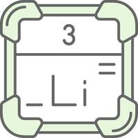 Lithium Grün Licht Stutfohlen Symbol vektor