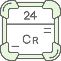 Chrom Grün Licht Stutfohlen Symbol vektor