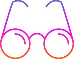 lesen Brille Linie Gradient Symbol vektor