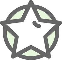 Star Grün Licht Stutfohlen Symbol vektor