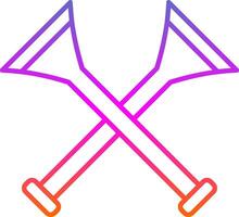 vuvuzela Linie Gradient Symbol vektor