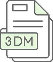 3dm Grün Licht Stutfohlen Symbol vektor