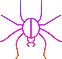 Spindel linje lutning ikon vektor