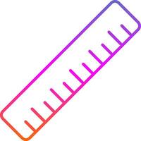 linjal linje gradient ikon vektor
