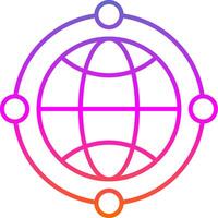 Symbol für den Gradienten der Globuslinie vektor