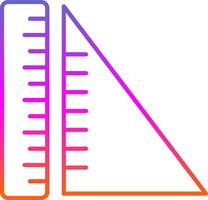 geometri linje gradient ikon vektor