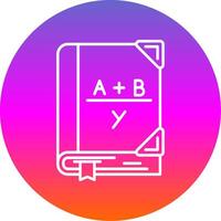 Algebra Linie Gradient Kreis Symbol vektor