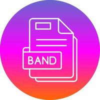 Band Linie Gradient Kreis Symbol vektor