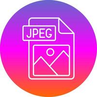 jpg Datei Format Linie Gradient Kreis Symbol vektor