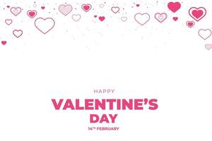 glücklich Valentinstag Tag, Valentinstag Tag Herzen Hintergrund. vektor