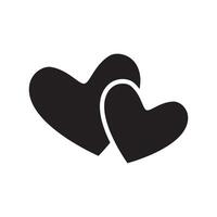 Herz-Symbol. isoliert auf weißem Hintergrund. Liebessymbol. vektor