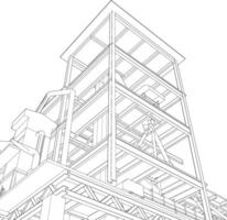 3d illustration av industriell projekt vektor