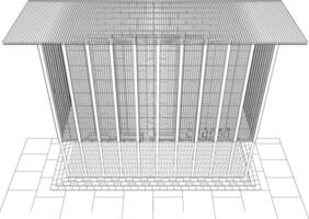 3D-Darstellung des Bauvorhabens vektor