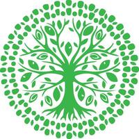 Grün Blumen- Logo vektor