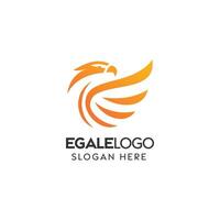 elegant Orange und Weiß Adler Logo Design zum modern branding Zwecke vektor