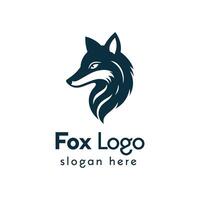 modern räv logotyp design illustrerar en stiliserade djur- för varumärke identitet vektor